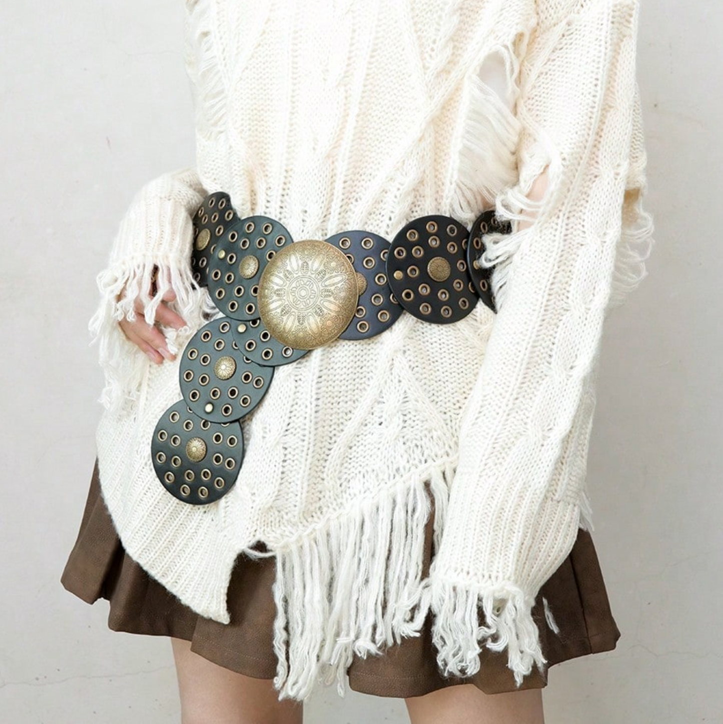 Disc Belt - Circular Black