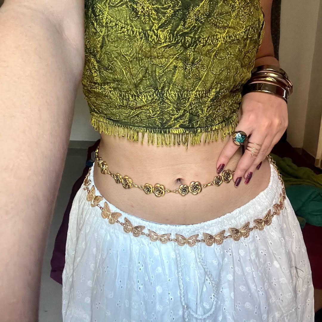Butterfly Chain Belt (golden)