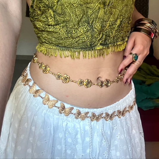 Butterfly Chain Belt (golden)
