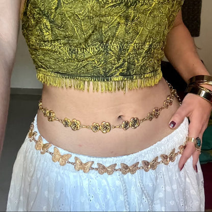 Butterfly Chain Belt (golden)