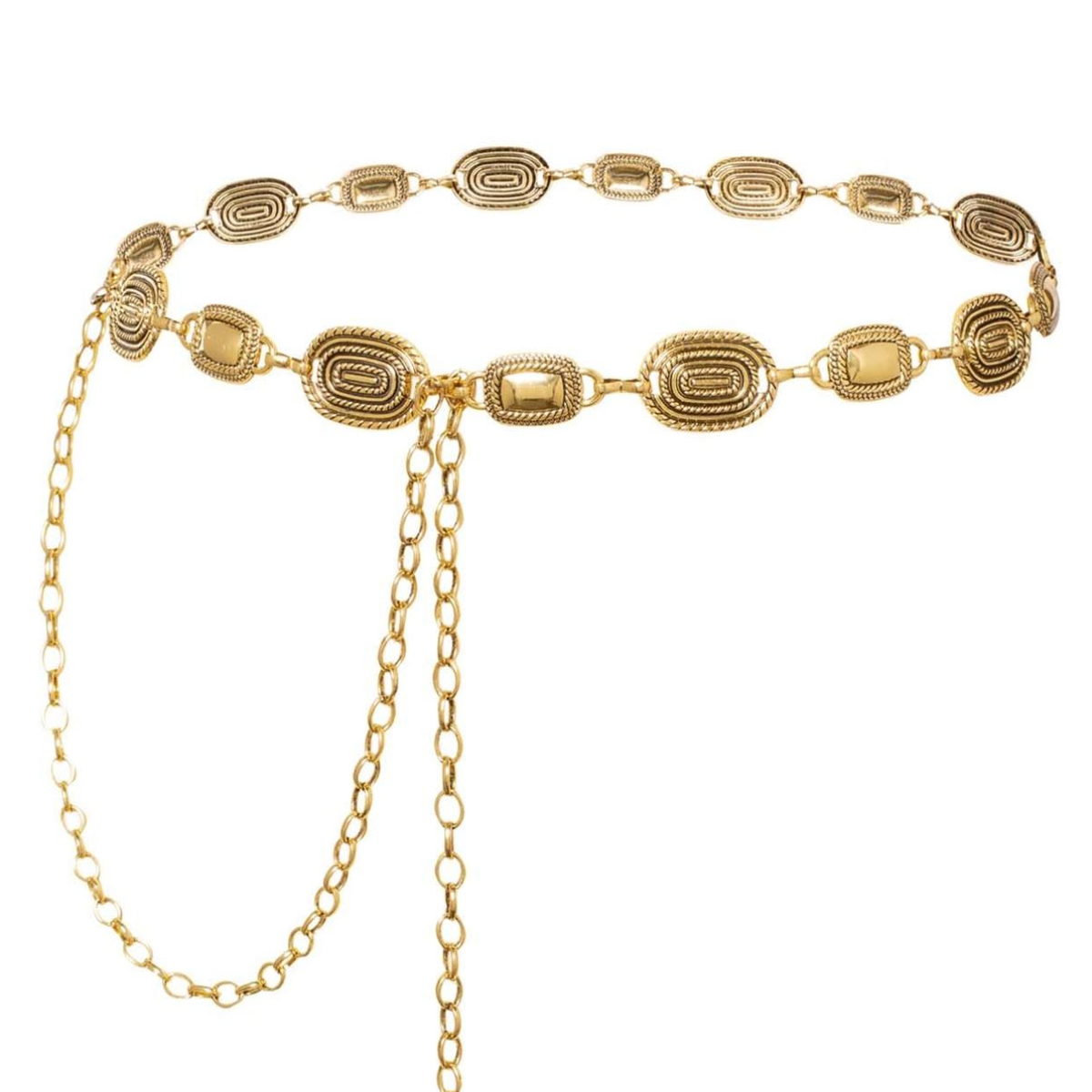 Chic Golden Tone Chain belt